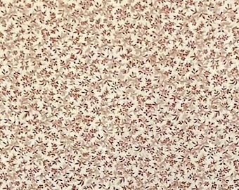 Vintage Calico Cotton Fabric/2 Yard Cut