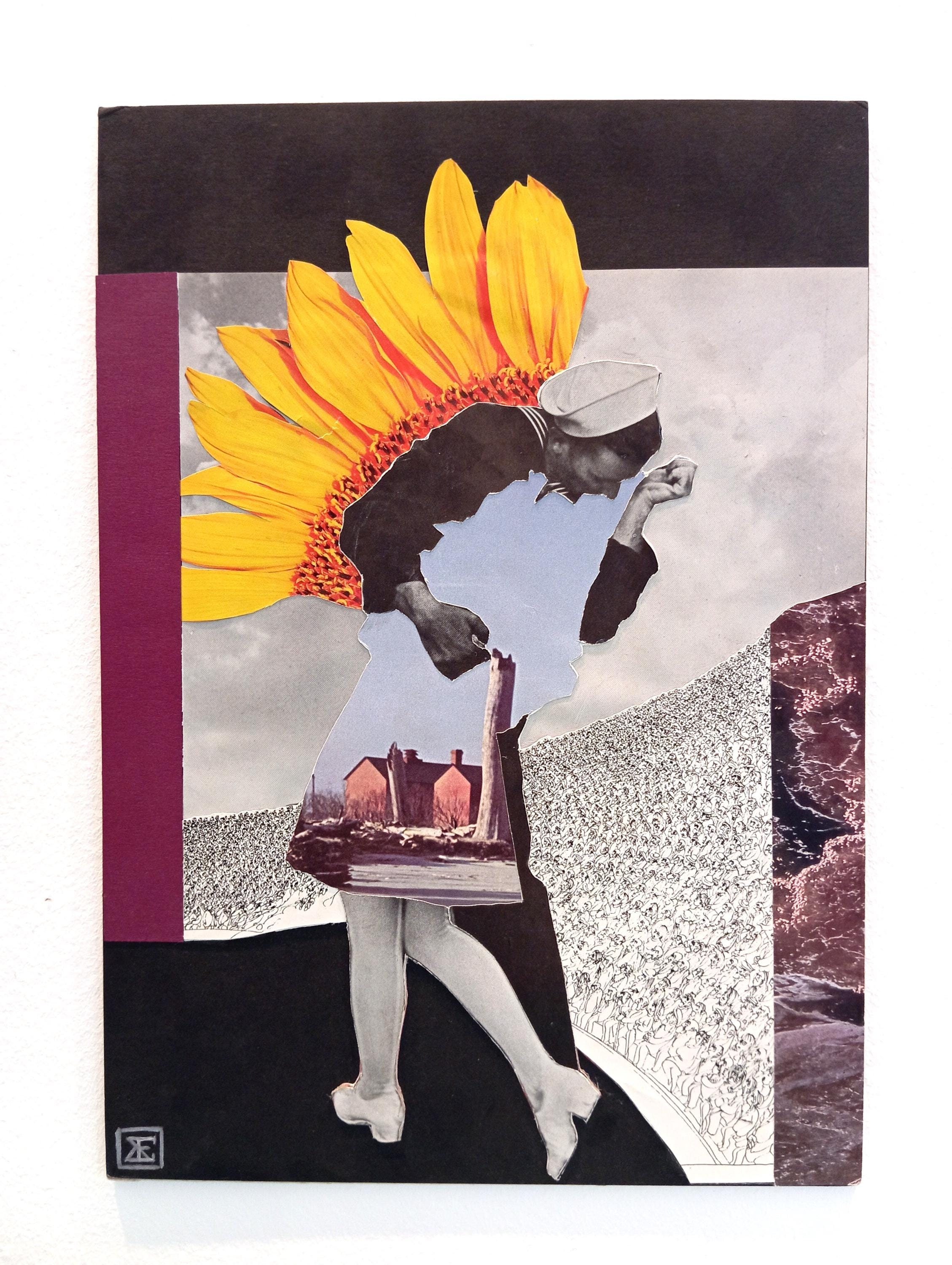 Affiche vintage deko - original paper collage