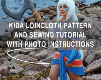 Kida Cosplay Loincloth sewing pattern and Tutorial, Atlantis The Lost Empire