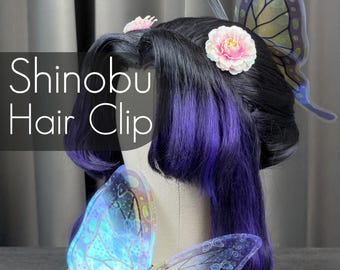 Shinobu Kocho Hair Clip Accessory Cosplay Costume Demon Slayer inspired