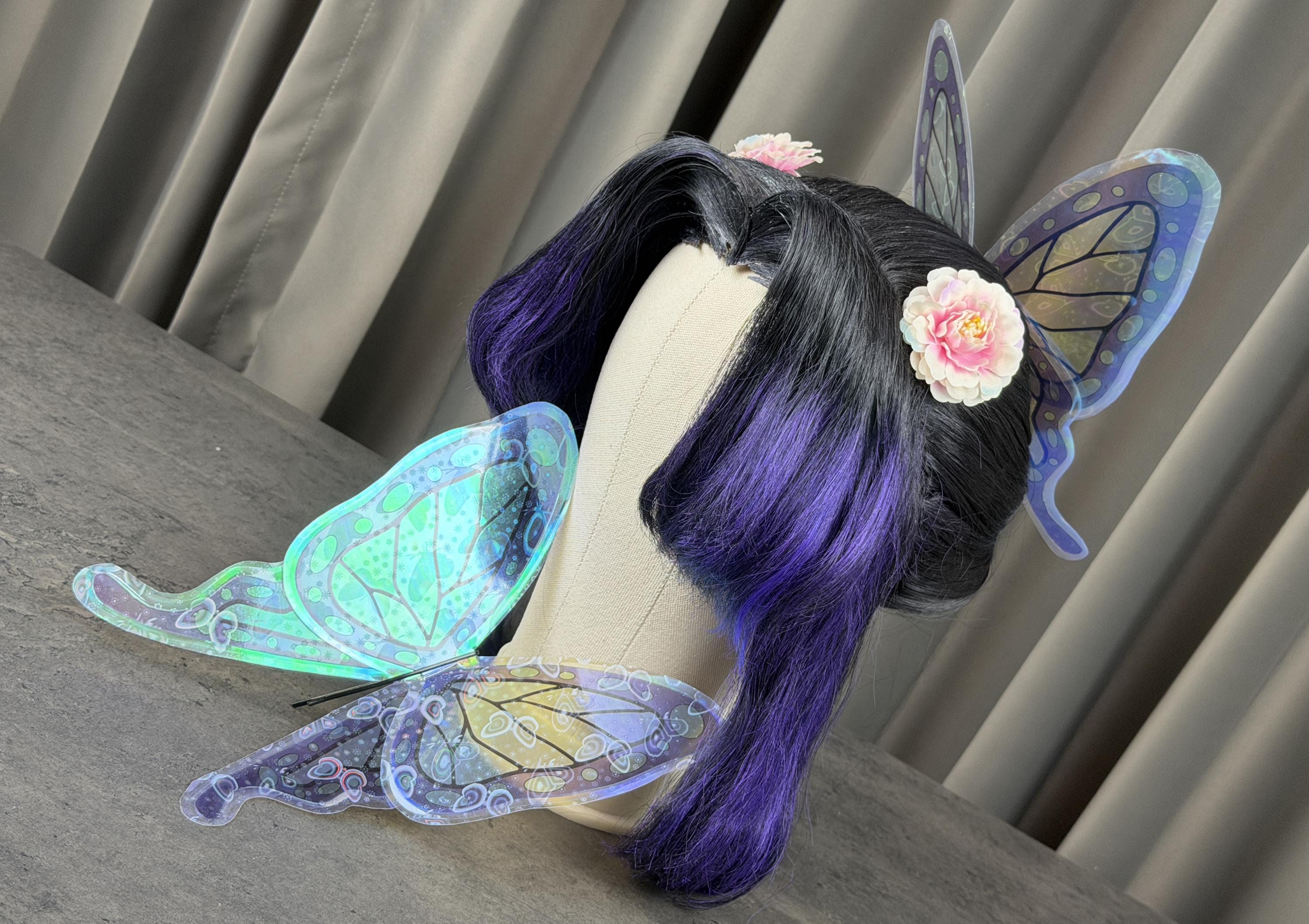 胡蝶しのぶ ヘアクリップ アクセサリー コスプレ衣装 鬼滅の刃風