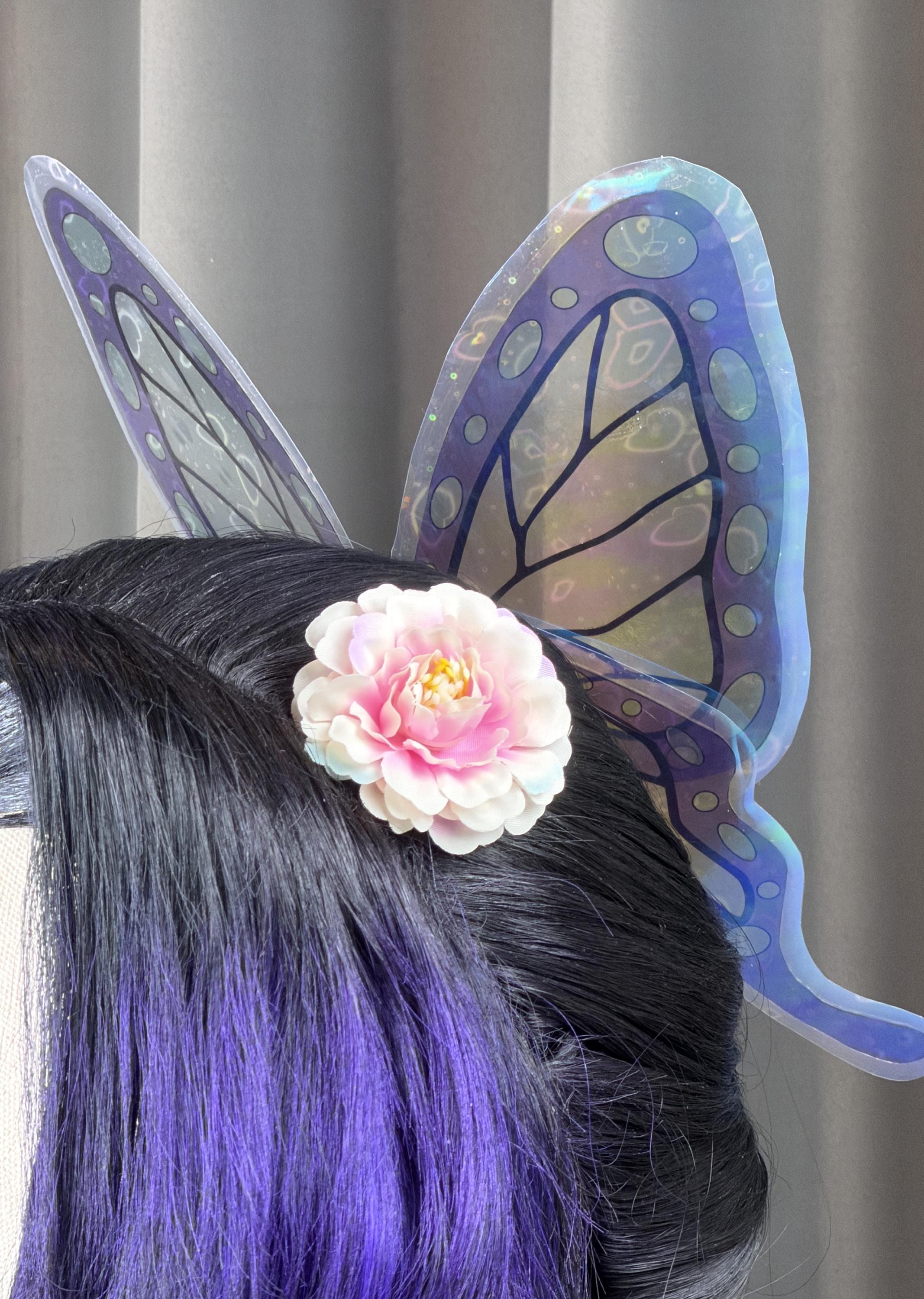 胡蝶しのぶ ヘアクリップ アクセサリー コスプレ衣装 鬼滅の刃風