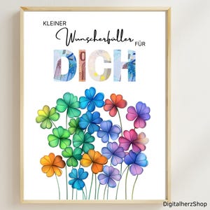 Geldgeschenk Geburtstag, Geburtstagsgeschenk, Last Minute Geschenk zum Geburtstag PDF Sofort Download, Geschenk, DIY, kleiner Wunscherfüller