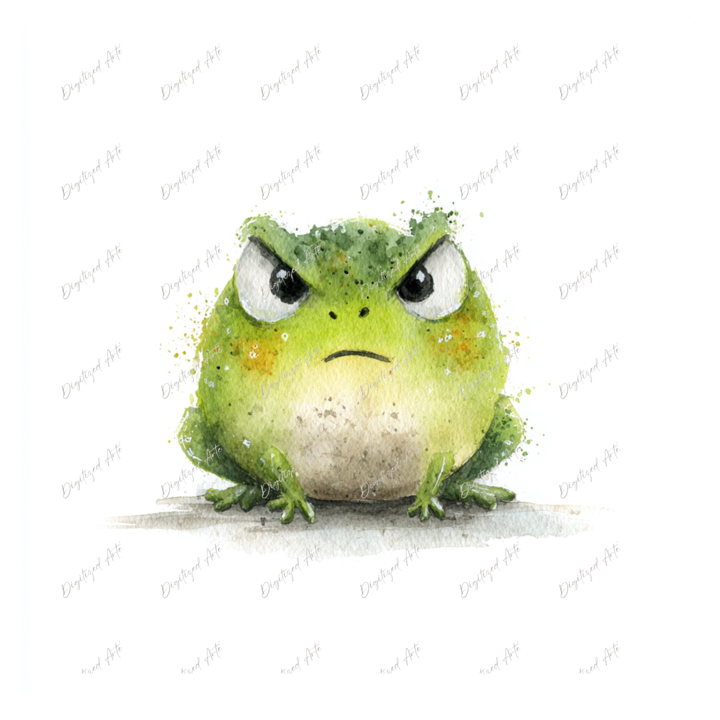 CLIP ART Bundle, Whimsical Angry Frogs Bundle - 24 PNG Images - Etsy