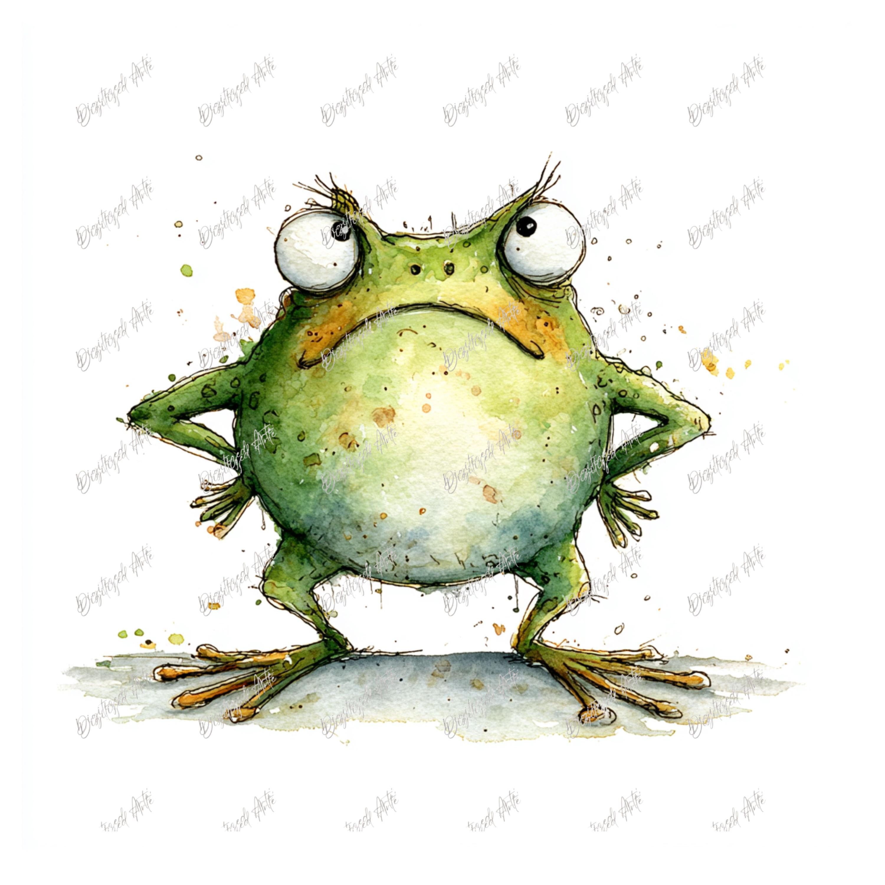 CLIP ART Bundle, Whimsical Angry Frogs Bundle - 24 PNG Images - Etsy
