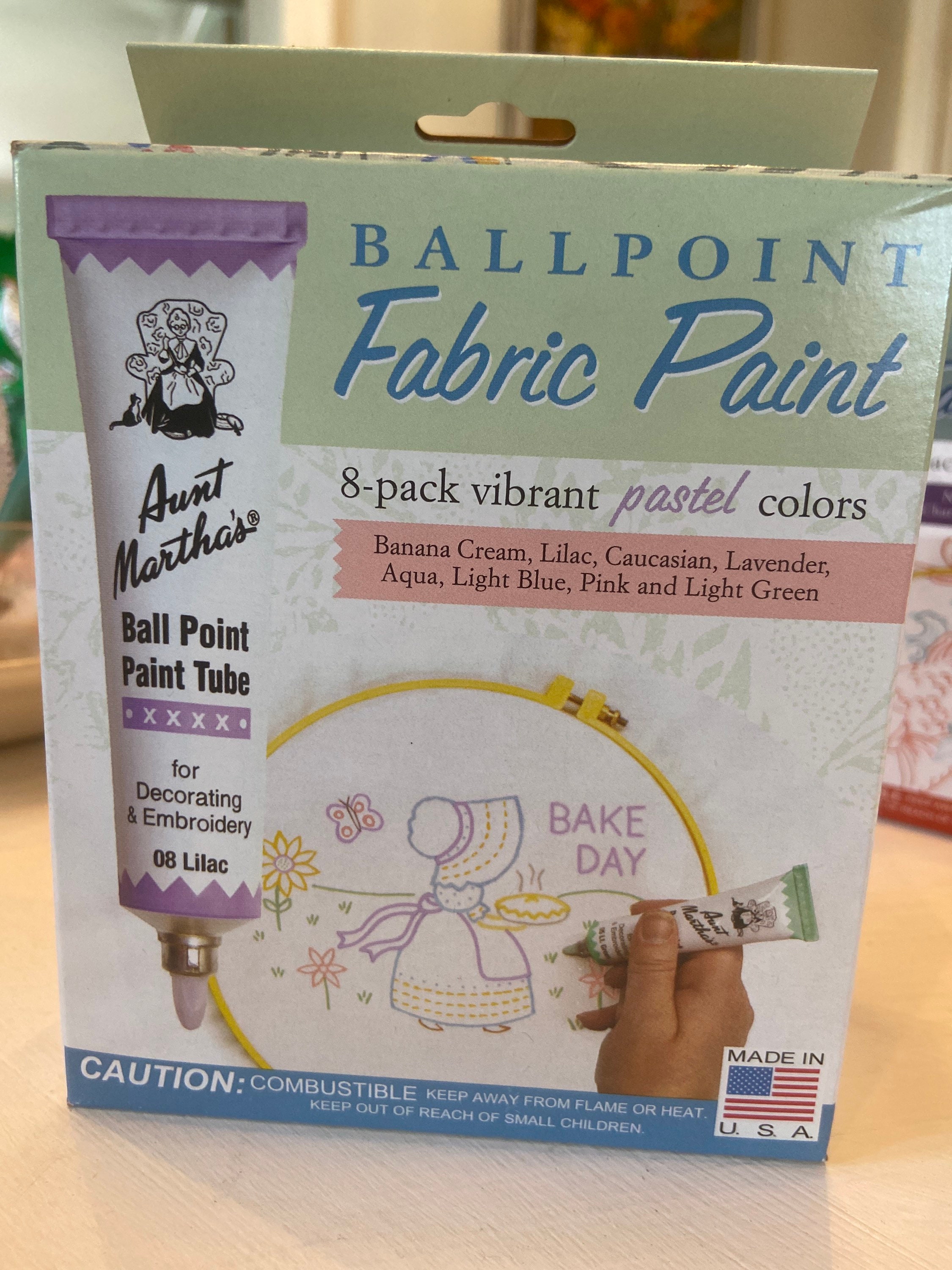 Aunt Martha's Ballpoint Paint 8 Pack (Pastel) - Riley & Company