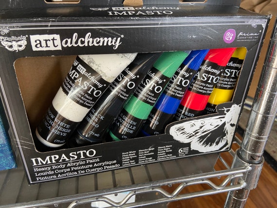 Sale-Impasto paint art alchemy Kit 2.5 oz assorted colors 6 colors great  gift