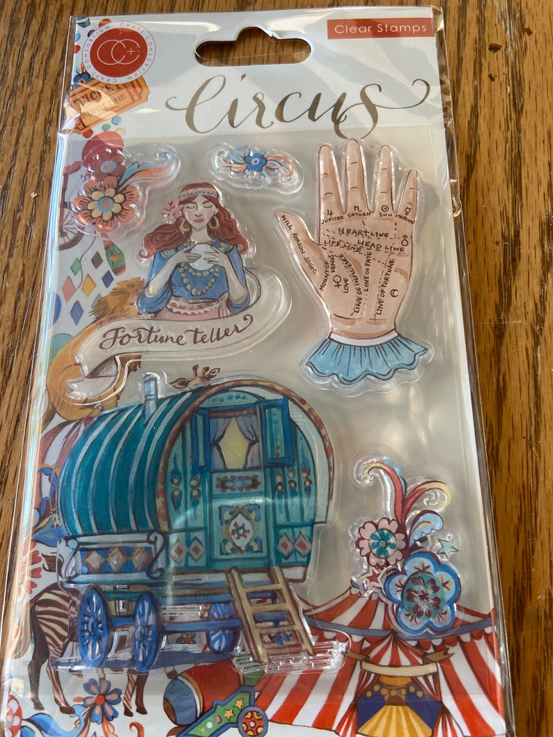 Circus clear stamps Fortune Teller from Craft Consortium