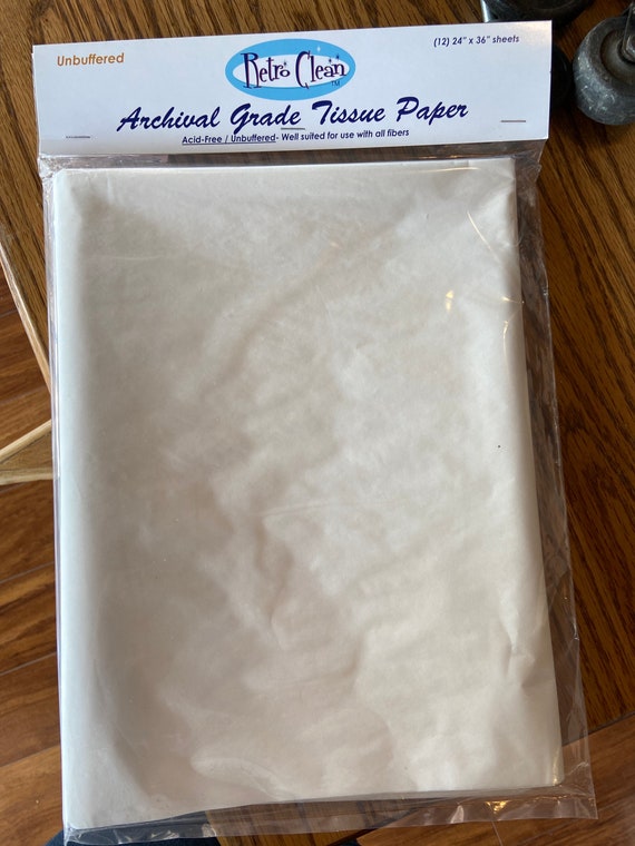 Archival Grade Tissue Paper acid free unbuffered. 12- 24 x 36