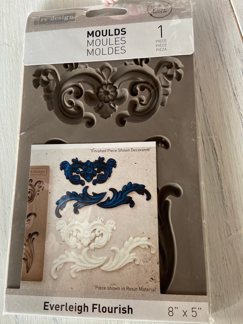 Everleigh Flourish Re design Decor Mould 5 New product in Food Safe x 8 Outlet ☆ Free Shipping