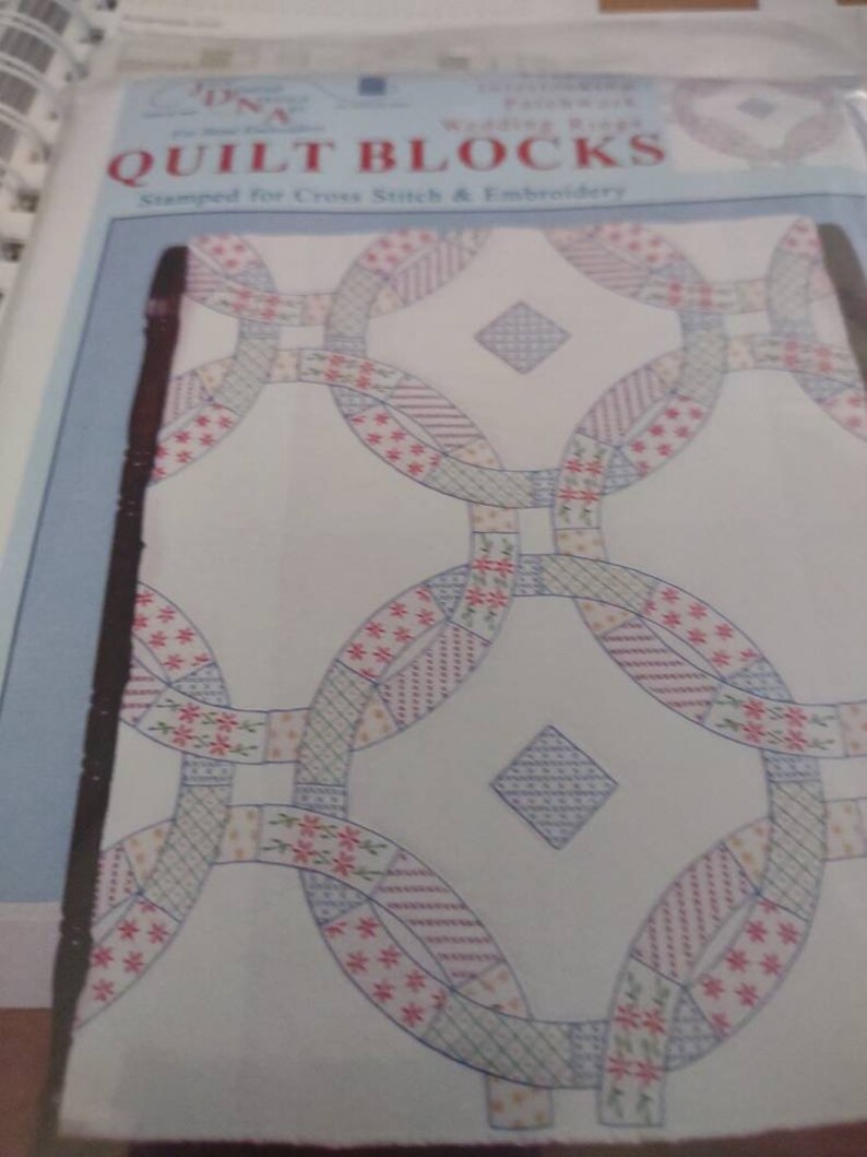 Wedding Ring Interlocking Quilt Blocks 732 382 Embroidery Etsy