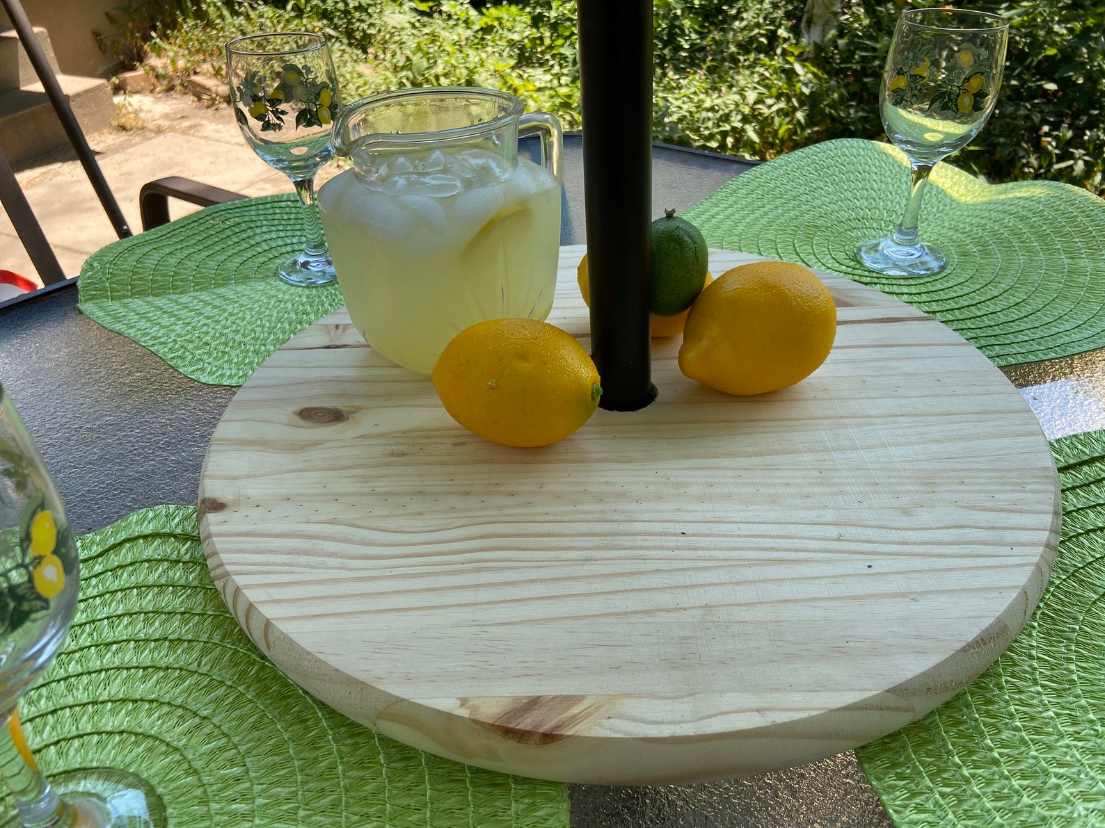 Lazy Susan Turntable 18 Outdoor Patio Table /umbrella Etsy