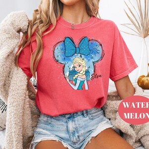 Comfort Colors® Disney Princess Shirt, Cinderella, Snow White Tee, Little Mermaid Tee, Rapunzel Tee, Aurora Shirt, Moana Tee, Mickey Castle