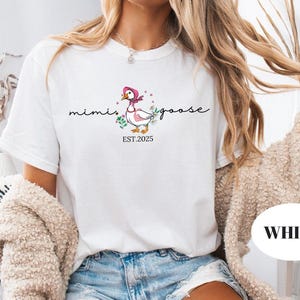 Personalized Silly Mama Goose Grandma Goose Comfort Colors® Shirt, Custom Mom Dad Silly Goose Tees, Matching Goose Parents Baby Announcement