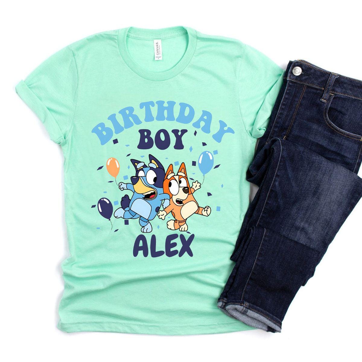 Personalized Bluey Birthday Boy Tee