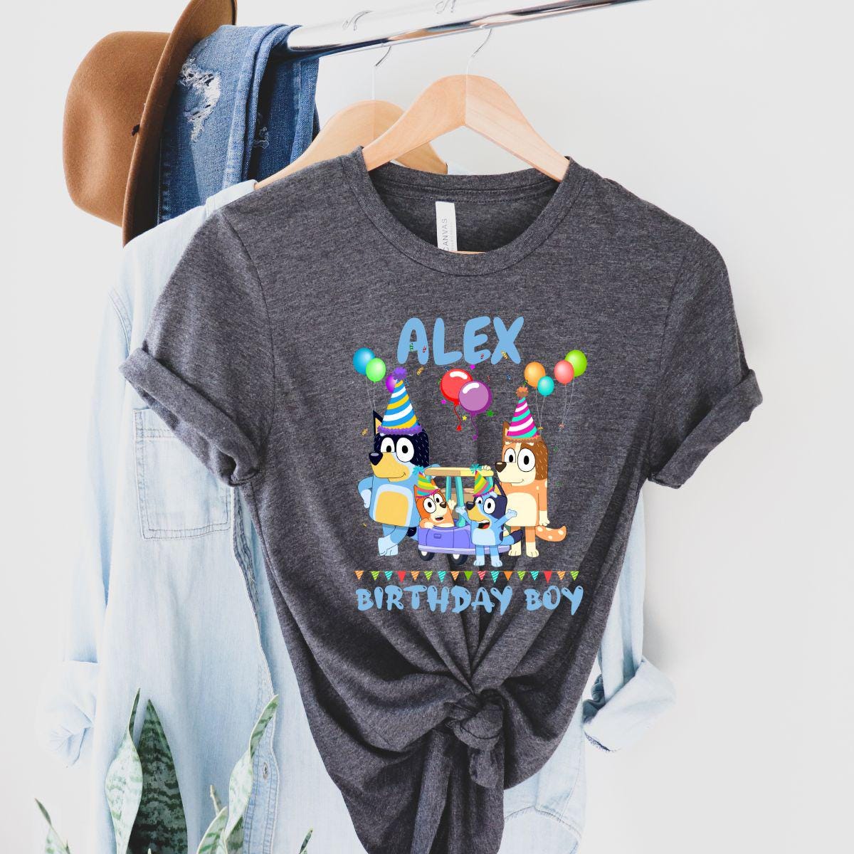 Custom Bluey Birthday Shirt - Boys & Girls
