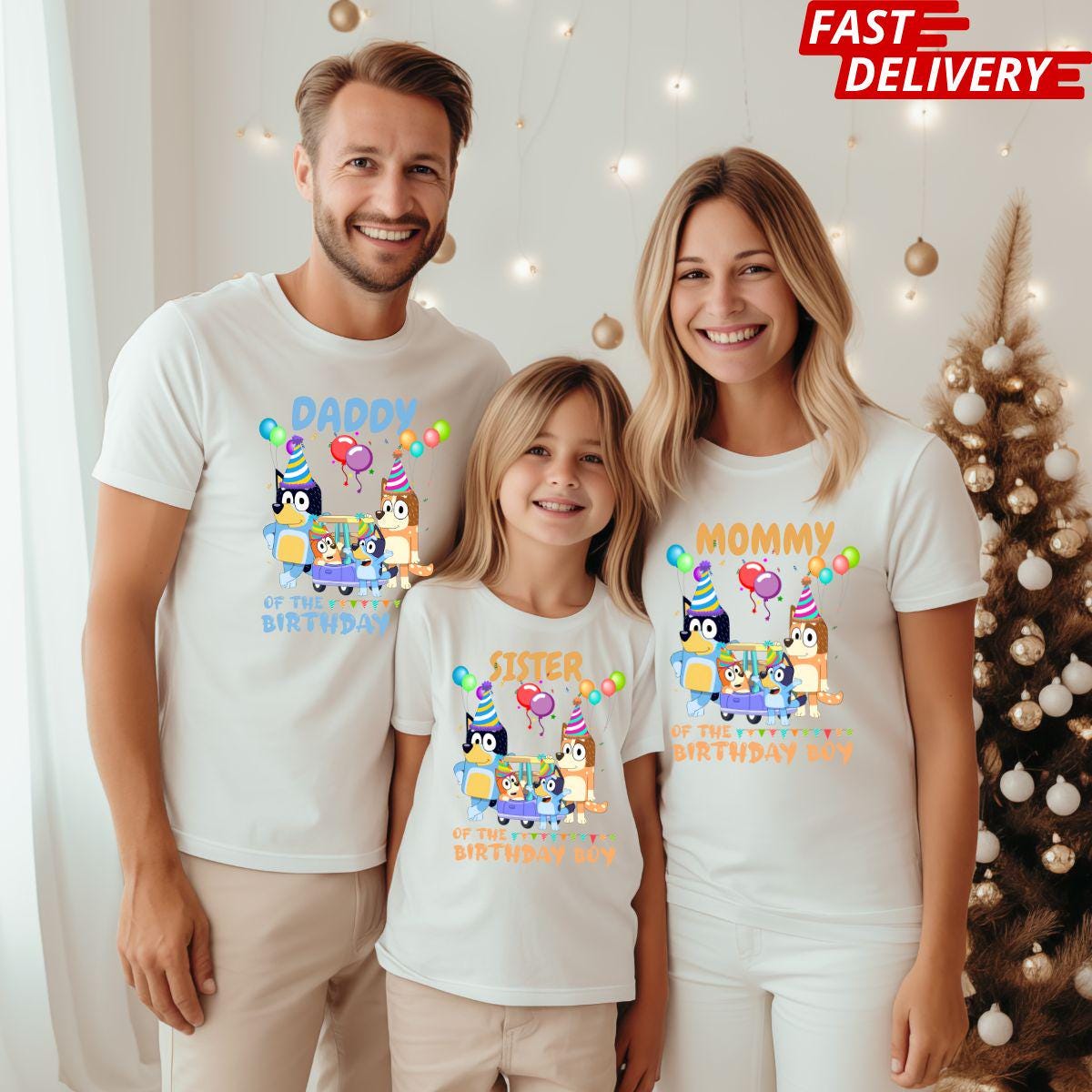 Custom Bluey Birthday Shirt - Boys & Girls