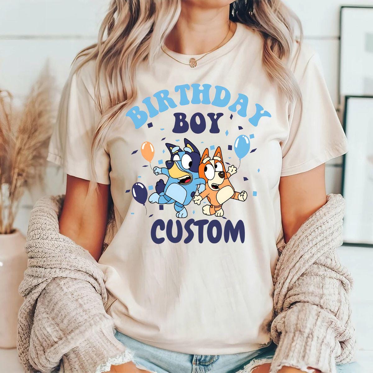 Personalized Bluey Birthday Boy Tee