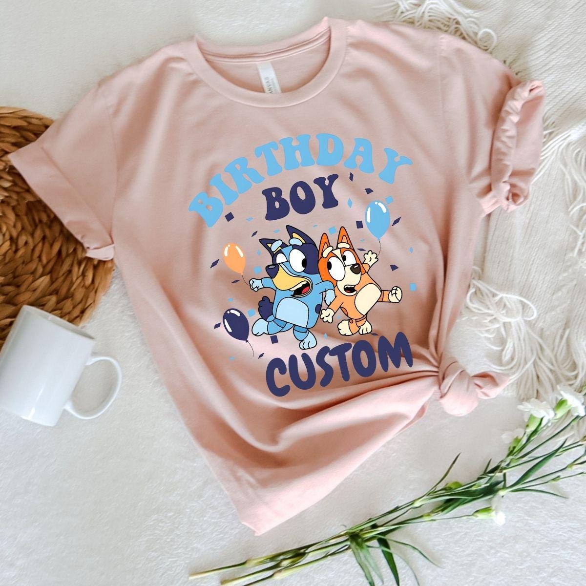 Personalized Bluey Birthday Boy Tee