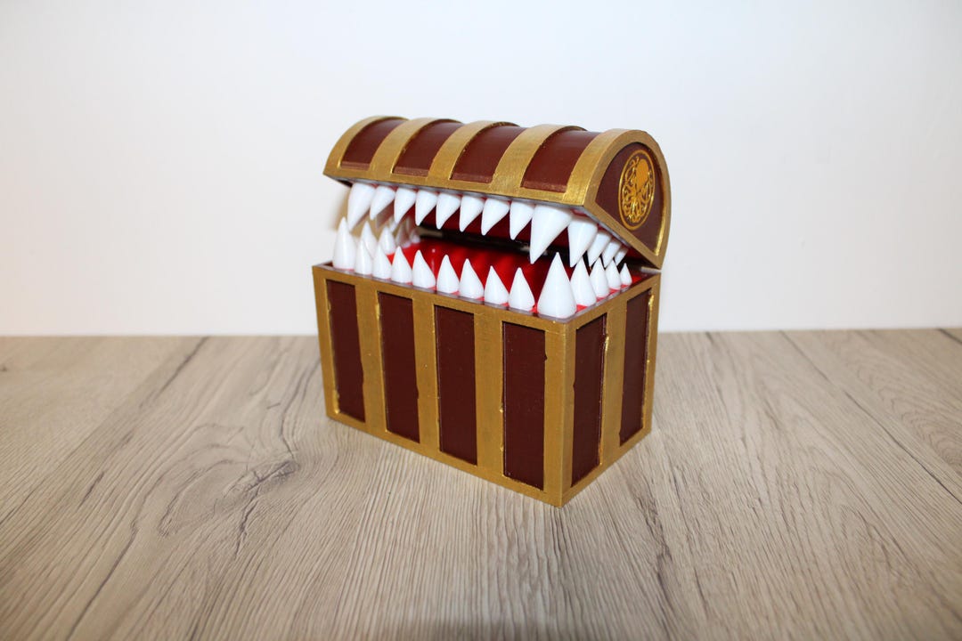 Mimic Treasure Chest: D&D Biting Figurine - Etsy