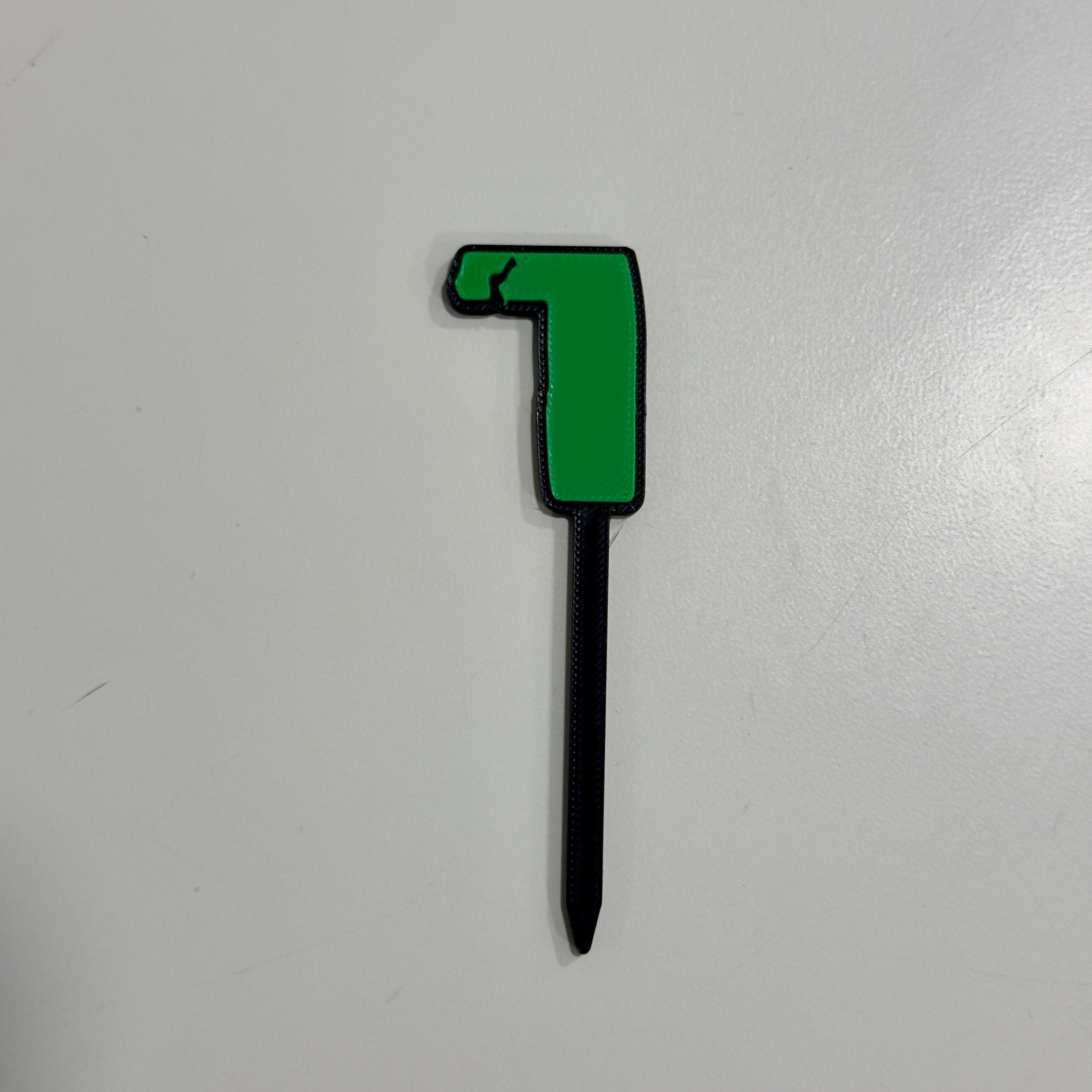 Minecraft 3D Printed Topper