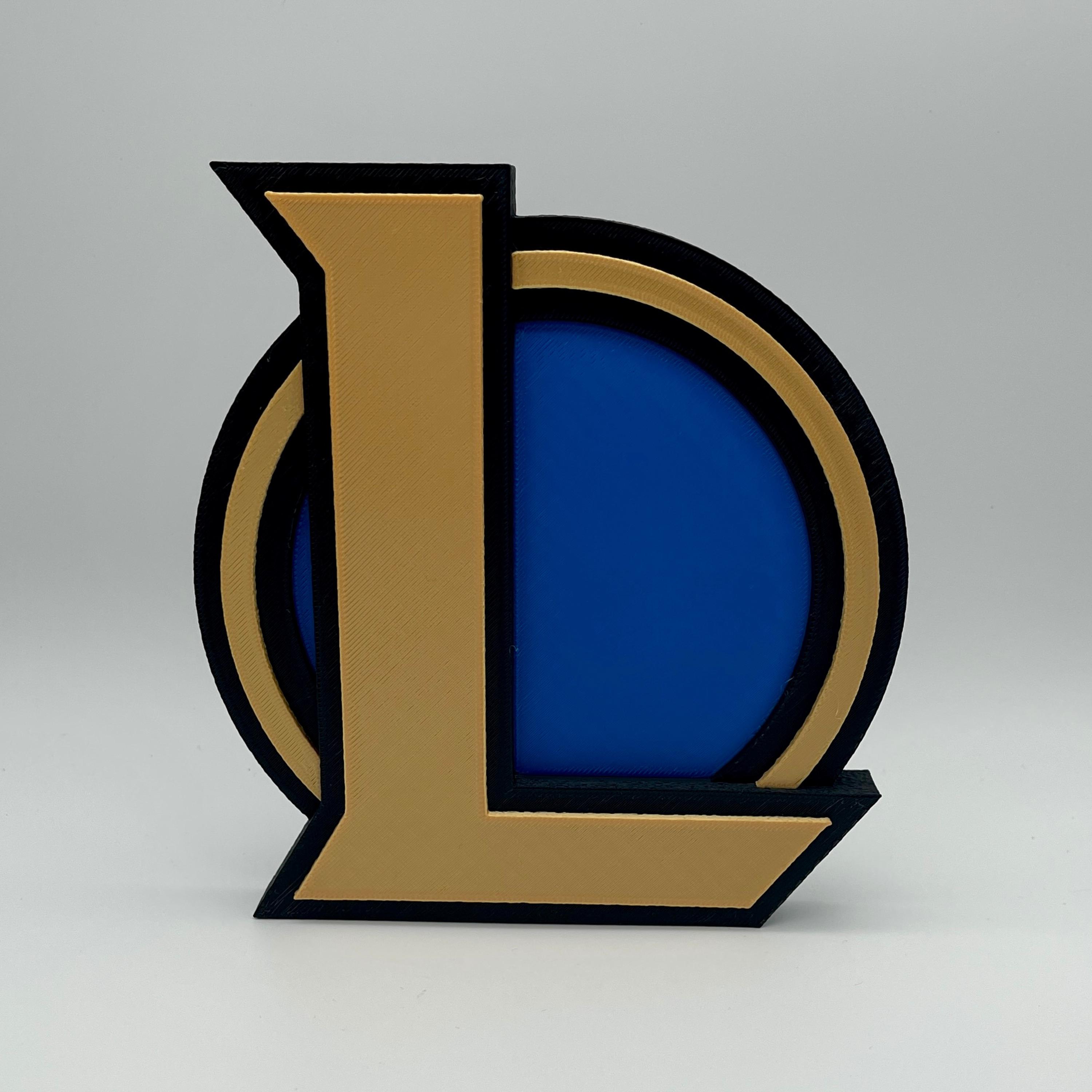 LEAGUE OF LEGENDS Logo | Custom Lol Logo | Lol Inspired Art | Lol 3d Print  Art | Exclusive Gaming 3d Printed Geek Art | Lol Desk Accessory - Etsy, image size:3000x3000
