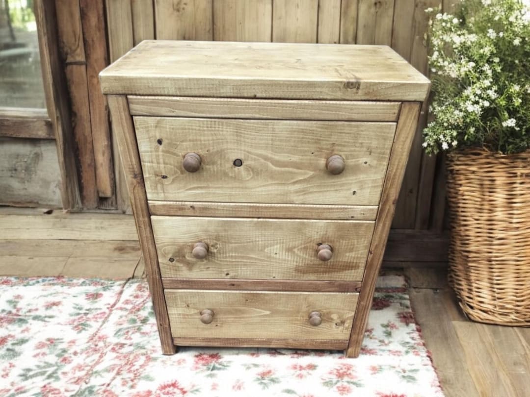 Rustic Draw Unit Handmade Rustic Chest of Draws / Unit/ Storage Draws - Etsy UK