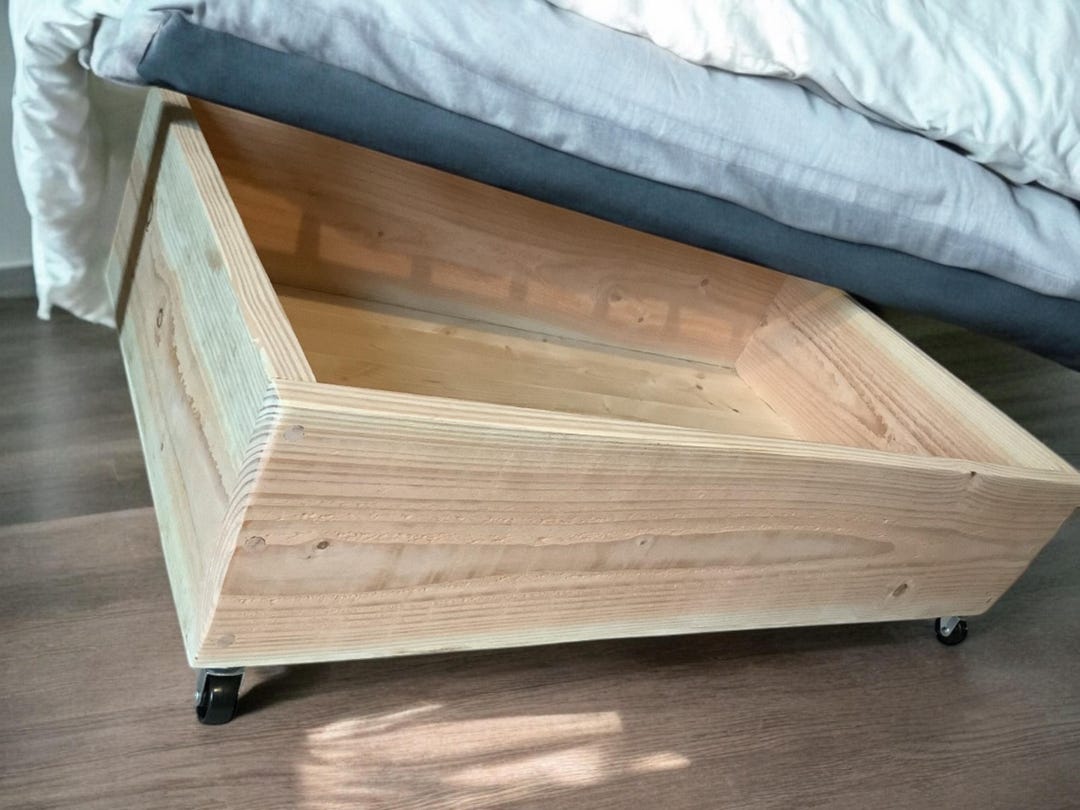 Rustic Underbed Storage Unit on Wheels / Cot / Sofa / - Etsy