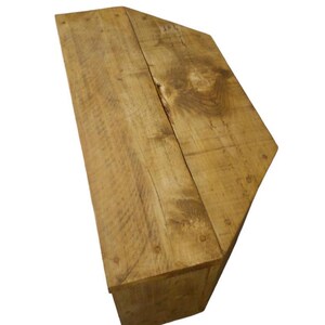Rustic Handmade Corner Tv Stand with Shelf image 5