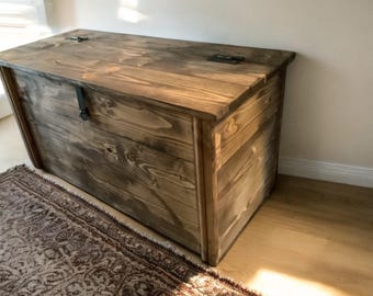 Solid Pine Handmade Chest / Storage / Box / Blanket Box