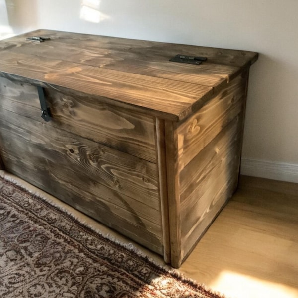 Solid Pine Handmade Chest / Storage / Box / Blanket Box