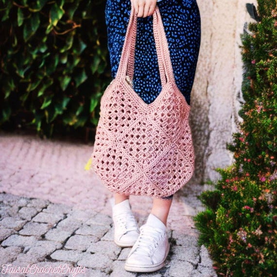 Crochet Summer Bag Pattern Easy Handmade Crossbody Tote Macie