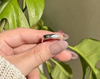 Adjustable 925 Sterling Silver Spiral Ring: Minimalist Statement Jewelry