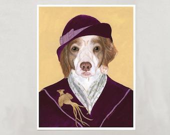 Art Print - Brittany Dog - 4 Sizes - S/M/L/XL