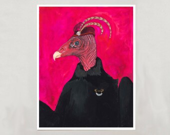 Art Print - Turkey Vulture - 4 Sizes - S/M/L/XL