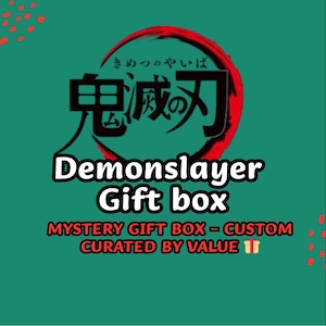 Demon Slayer Anime Geschenkbox – Kimetsu no Yai Merach | Anime Fan Geschenk | Tanjiro Nezuko Zenitsu Inosuke | Otaku Geburtstagsbox