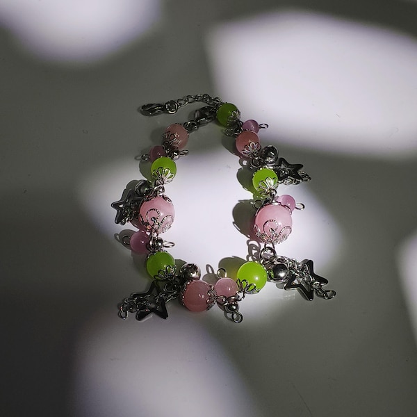Mitsuri Inspired Adjustable Bracelet Demon Slayer Inspired Bracelet Anime Bracelet