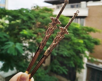 Sword Copper Hairpin Hair stick for Cosplay