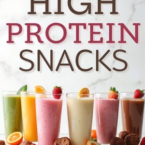 20 High Protein Snack Rezepte eBook | Protein-Smoothies | High Protein Mahlzeitenplan für Sommerform Muskelaufbau & Abnehmen