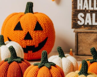 Halloween Digital Crochet Pattern Pumpkin  Handmade easy  ,Fall Decoration PDF Download