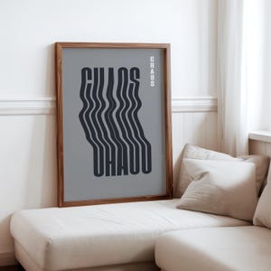 Chaos Quote Poster Large Printable Digital Print Aesthetic Art Print Trendy Wall Art  Decor Typography Retro Poster wavy print y2k poster