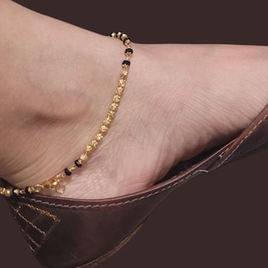 Kundan Polki Pearl Bridal Anklets: Gold-Filled Indian Payal