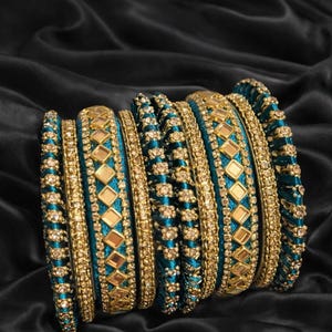 Handmade Silk Thread Bangles: Indian Bridal Jewelry, Punjabi Churian