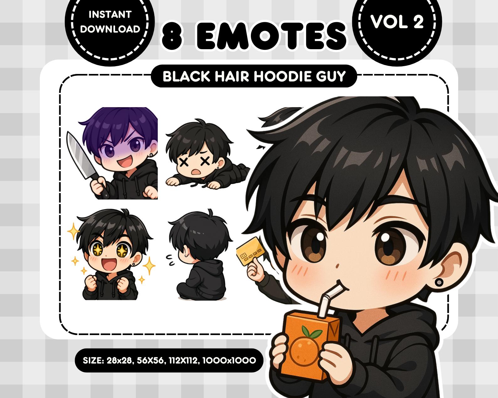 Chibi anime boy - Etsy México, image size:1588x1270