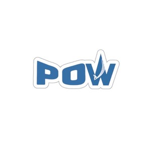 POW Snowboarder Indoor/Outdoor Die-Cut Sticker