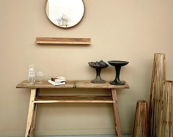 Natural wood charm console table Grainwood