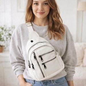 Mini mochila blanca