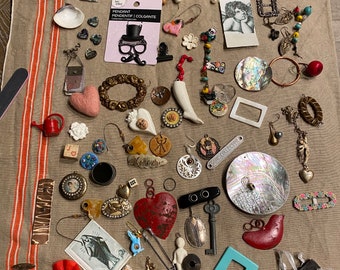 HUGE DESTASH found objects lot for creativity
