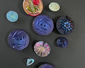 Stunning Vintage Czech Buttons
