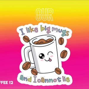 Coffee Vinyl Sticker, Funny Sticker, Sarcastic Sticker, Cute Sticker, Laptop Sticker, Water Bottle Sticker, Custom Sticker, Meme Sticker
